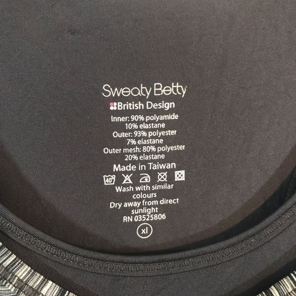 Sweaty Betty Black Space Dye Layered Active Racerback Sleeveless Tank Top XL - Picture 6 of 8